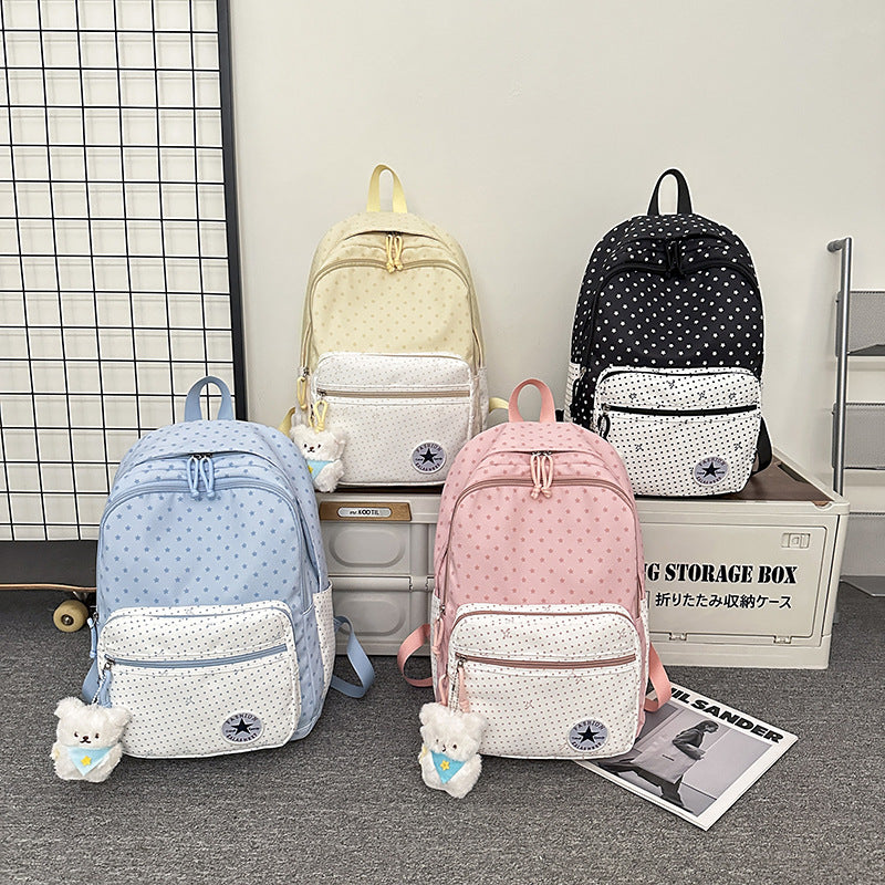 Playful Star-Patterned School Backpack Kalsten