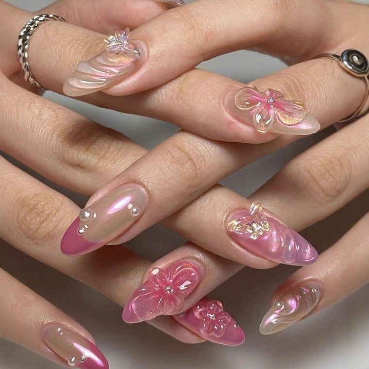 Artificial nails with floral accents Kalsten