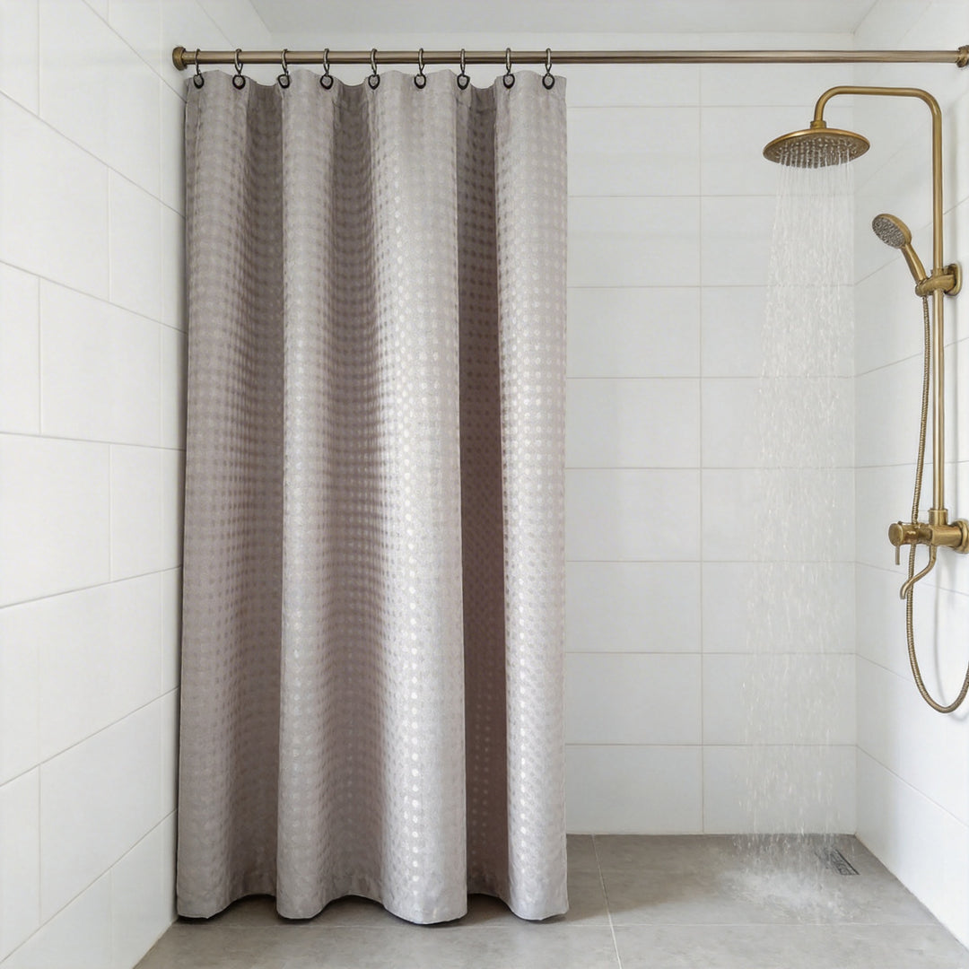 Textured Bathroom Shower Curtain Kalsten