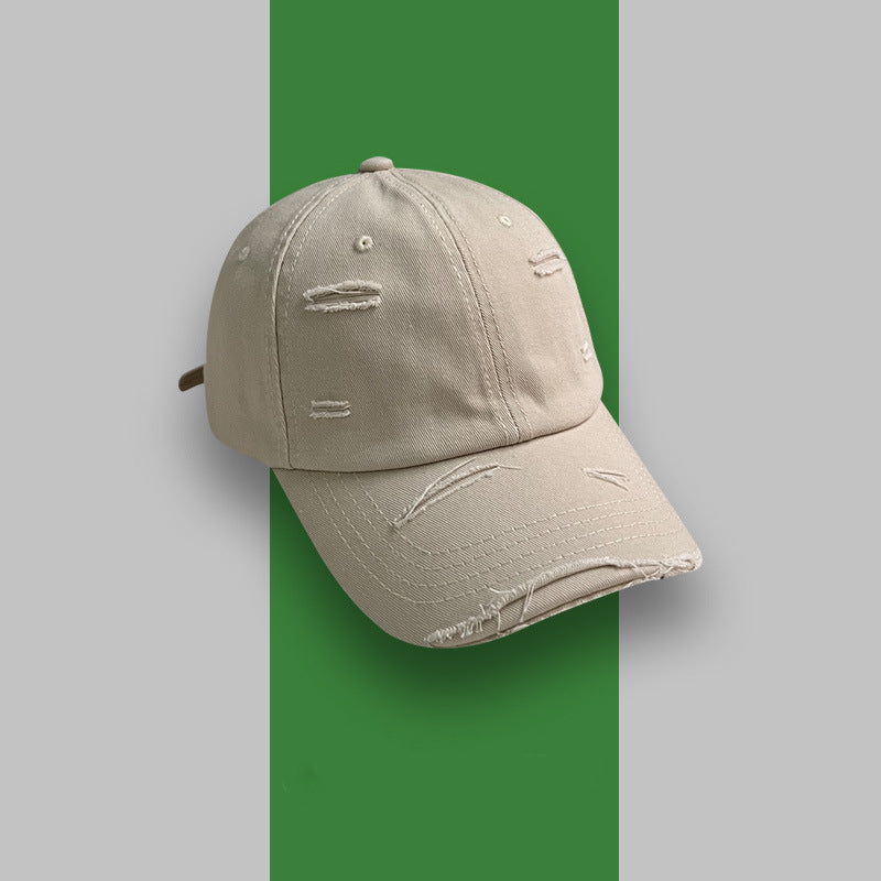 Distressed Fabric Baseball Cap