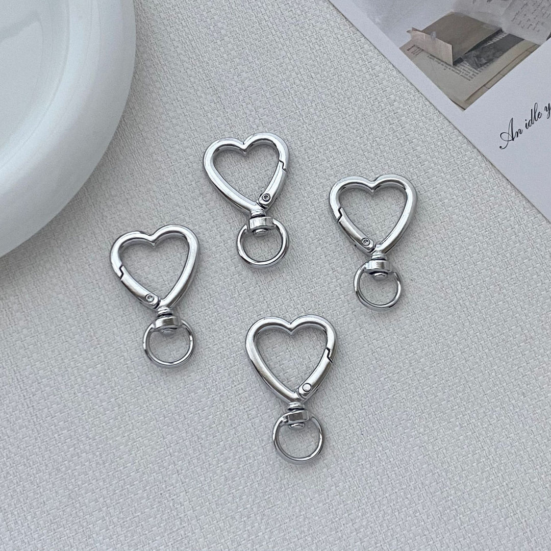 Heart-Shaped Clip Hook Keychain Kalsten