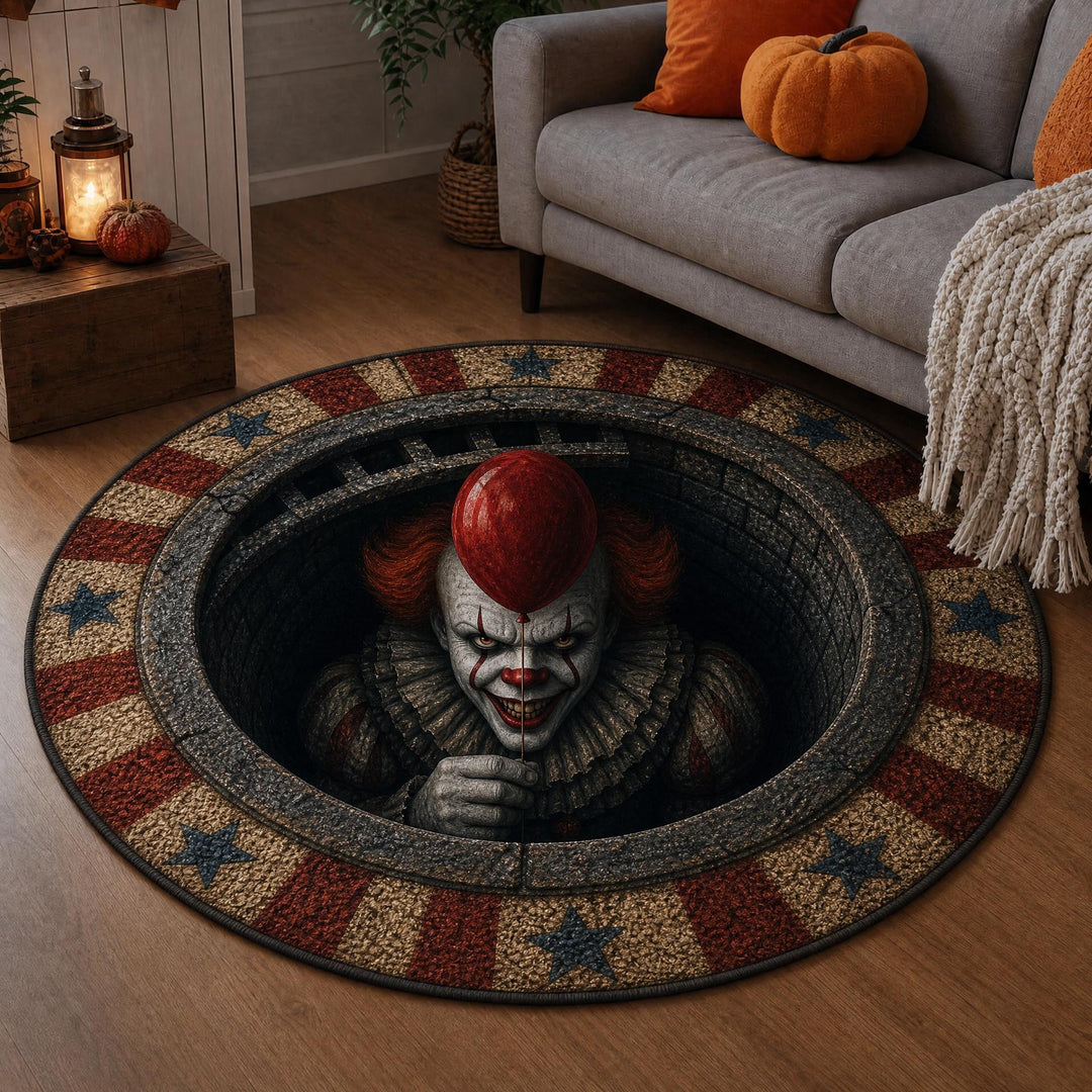 3D Eye Design Round Area Rug