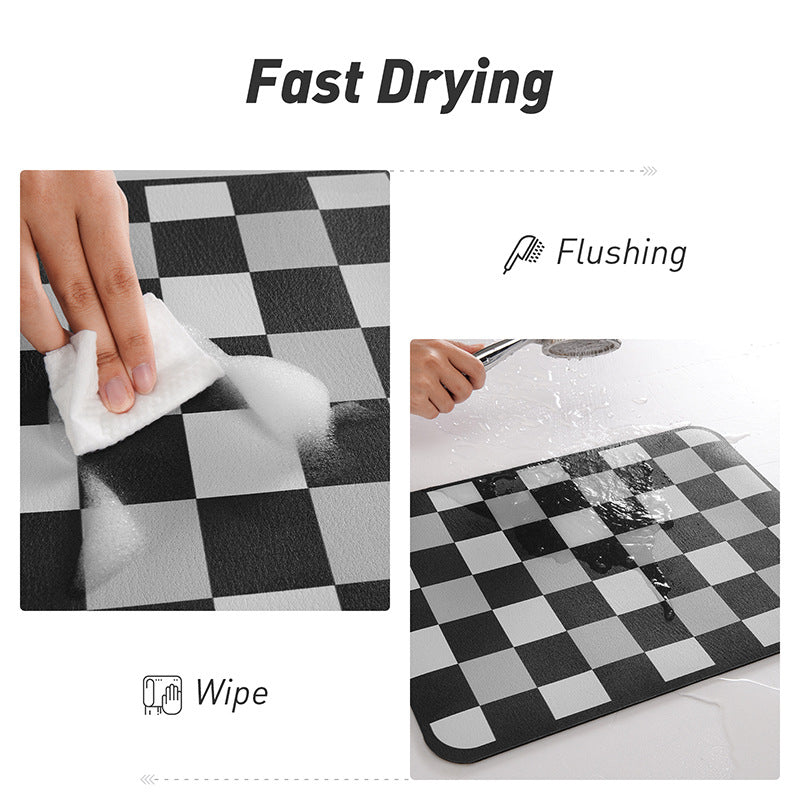 Stylish Checkerboard Table Mat