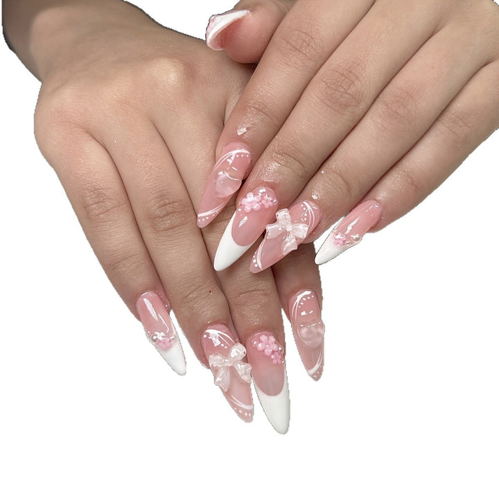 Artificial nail set with delicate flower design Kalsten
