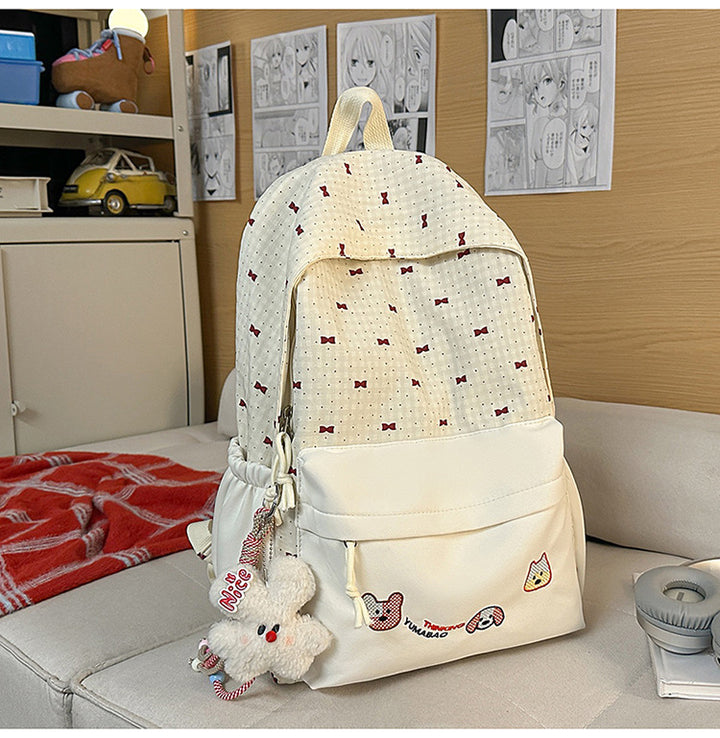 Cute Bow-Embellished Backpack Kalsten