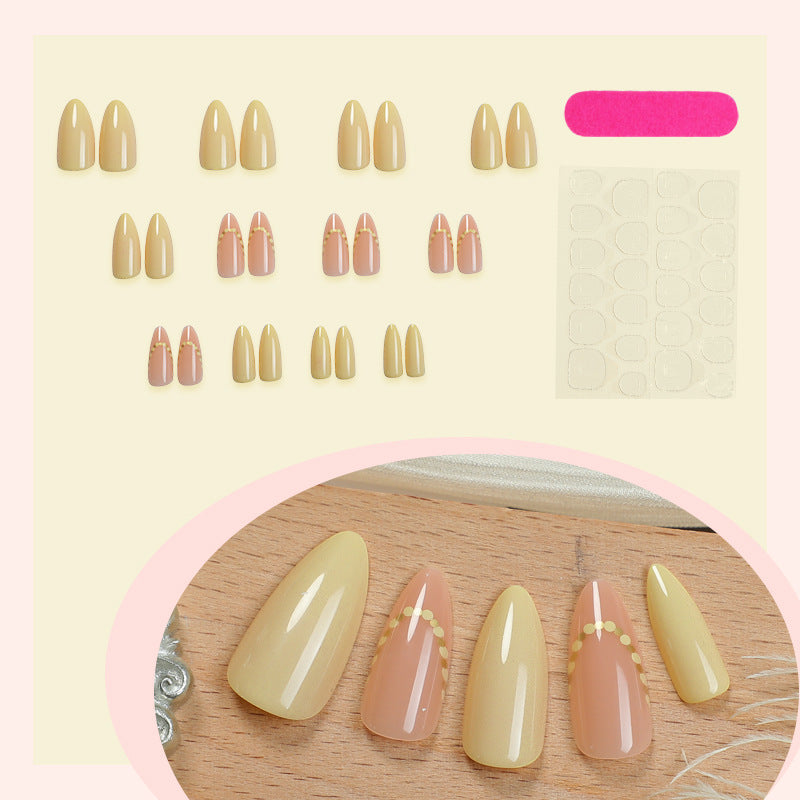 Elegant Natural Finish Press-On Nail Set Kalsten