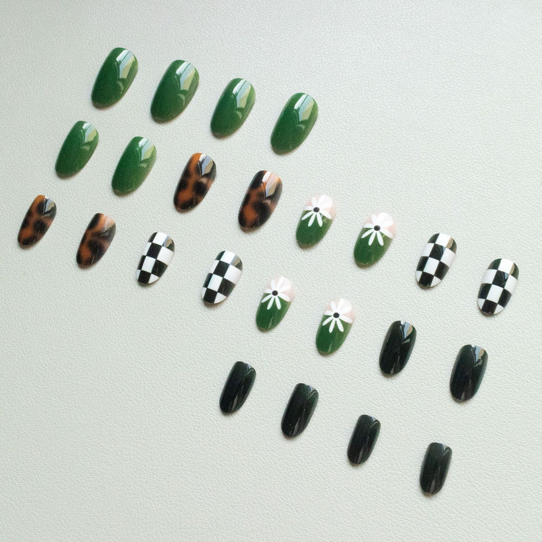 Artistic Abstract Nail Design