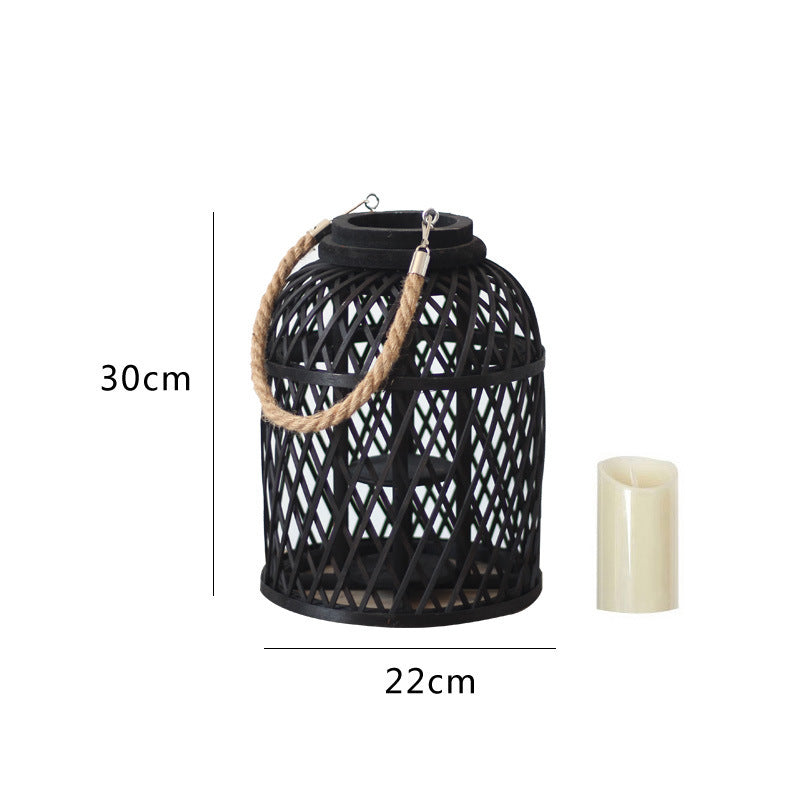 Decorative lantern made of braided material Kalsten