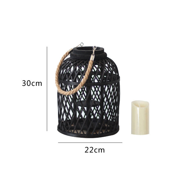 Decorative lantern made of braided material Kalsten