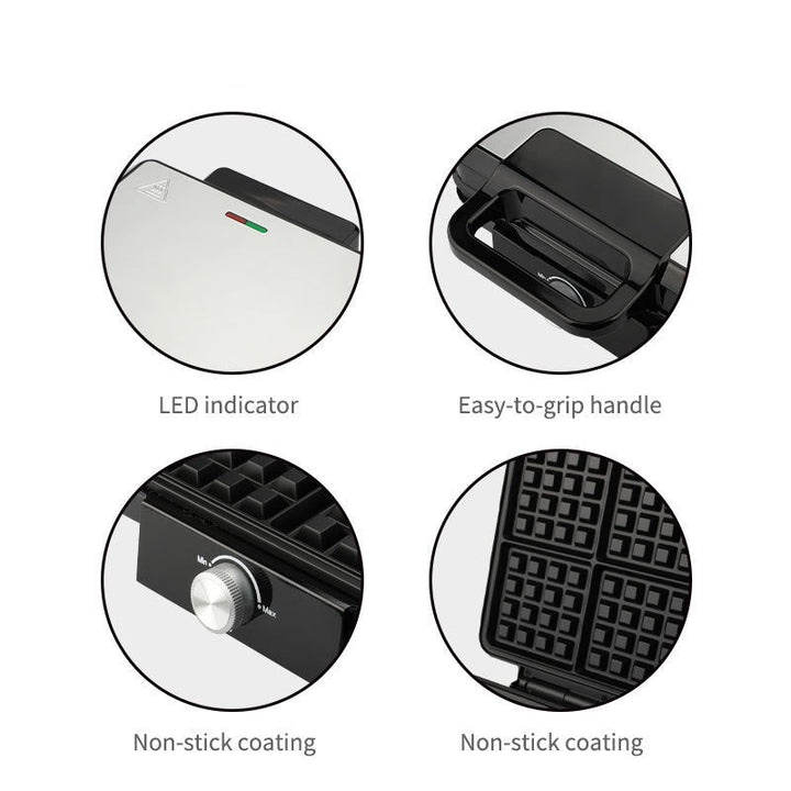 Modern Electric Waffle Maker with Non-Stick Plates Kalsten
