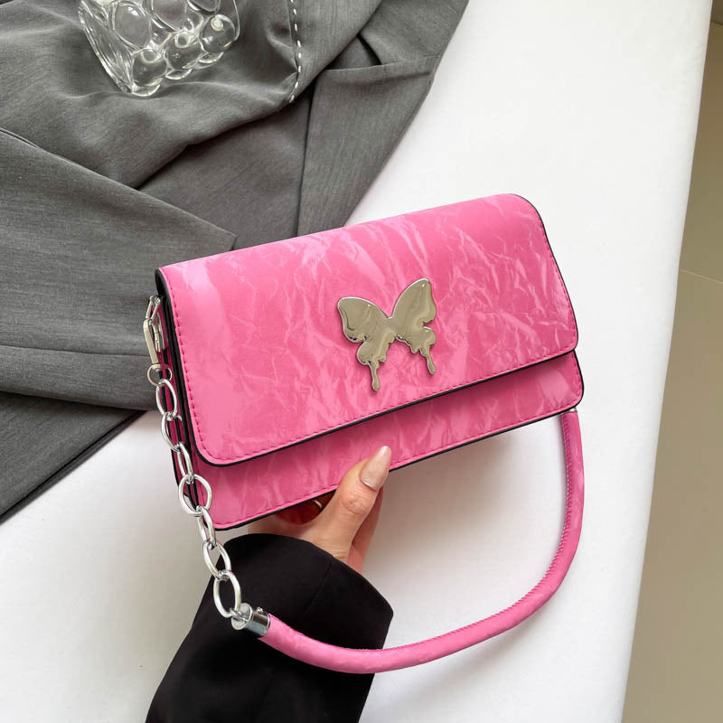 WoChic Designer Handbag with Butterfly Accent Kalsten