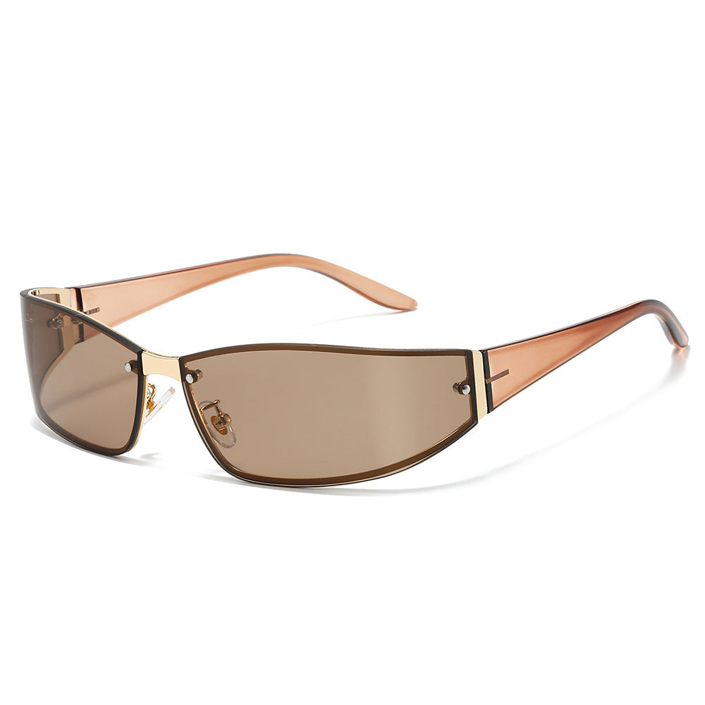 Sleek Cat-Eye Shield Sunglasses Kalsten