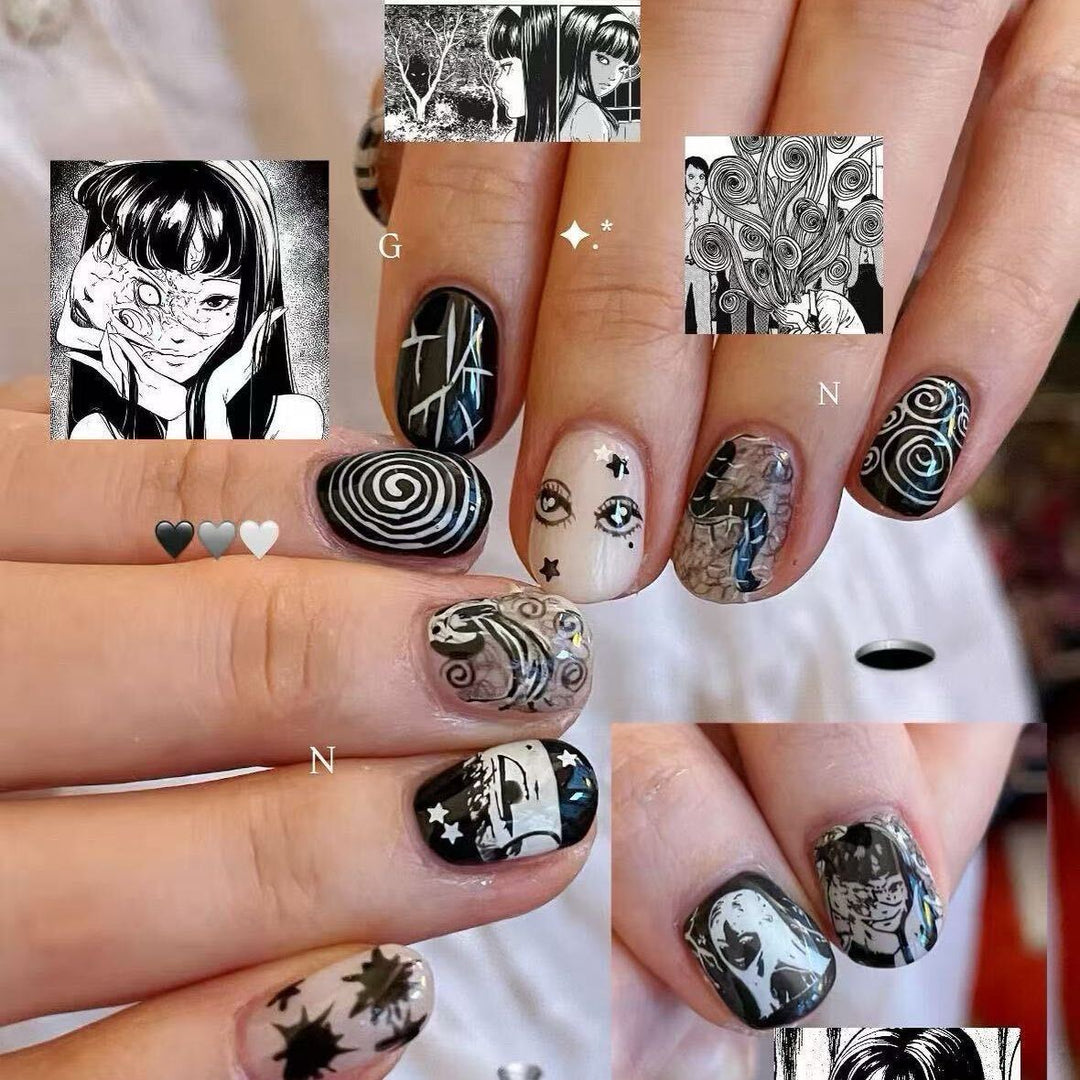 Artistic Abstract Finger Nail Art Set Kalsten