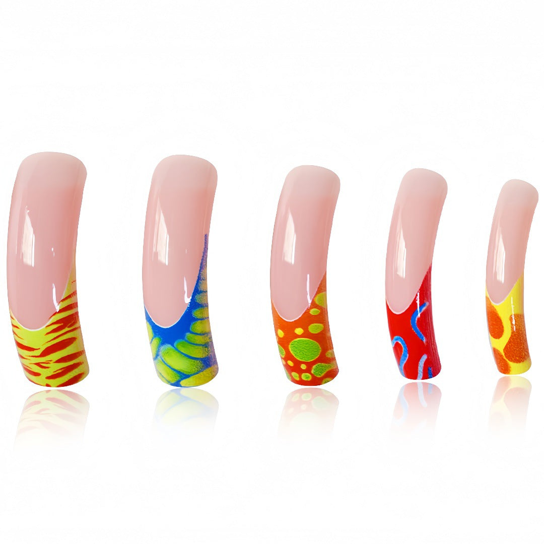 Artistic Abstract Design Press-On Nails Kalsten