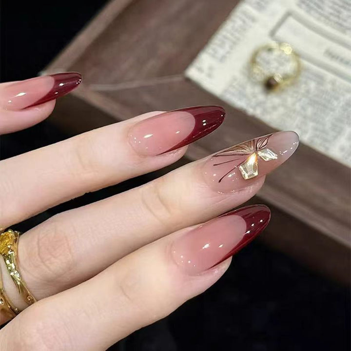 Elegant Ombre Stiletto Nail Set Kalsten