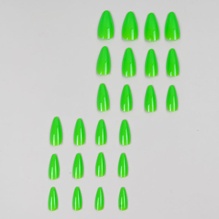 Glossy Long-Stiletto Press-On Nails
