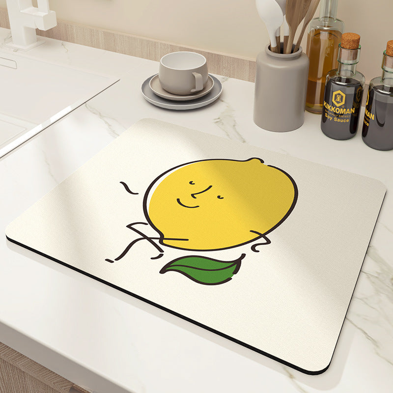 Decorative Floral Kitchen Mat
