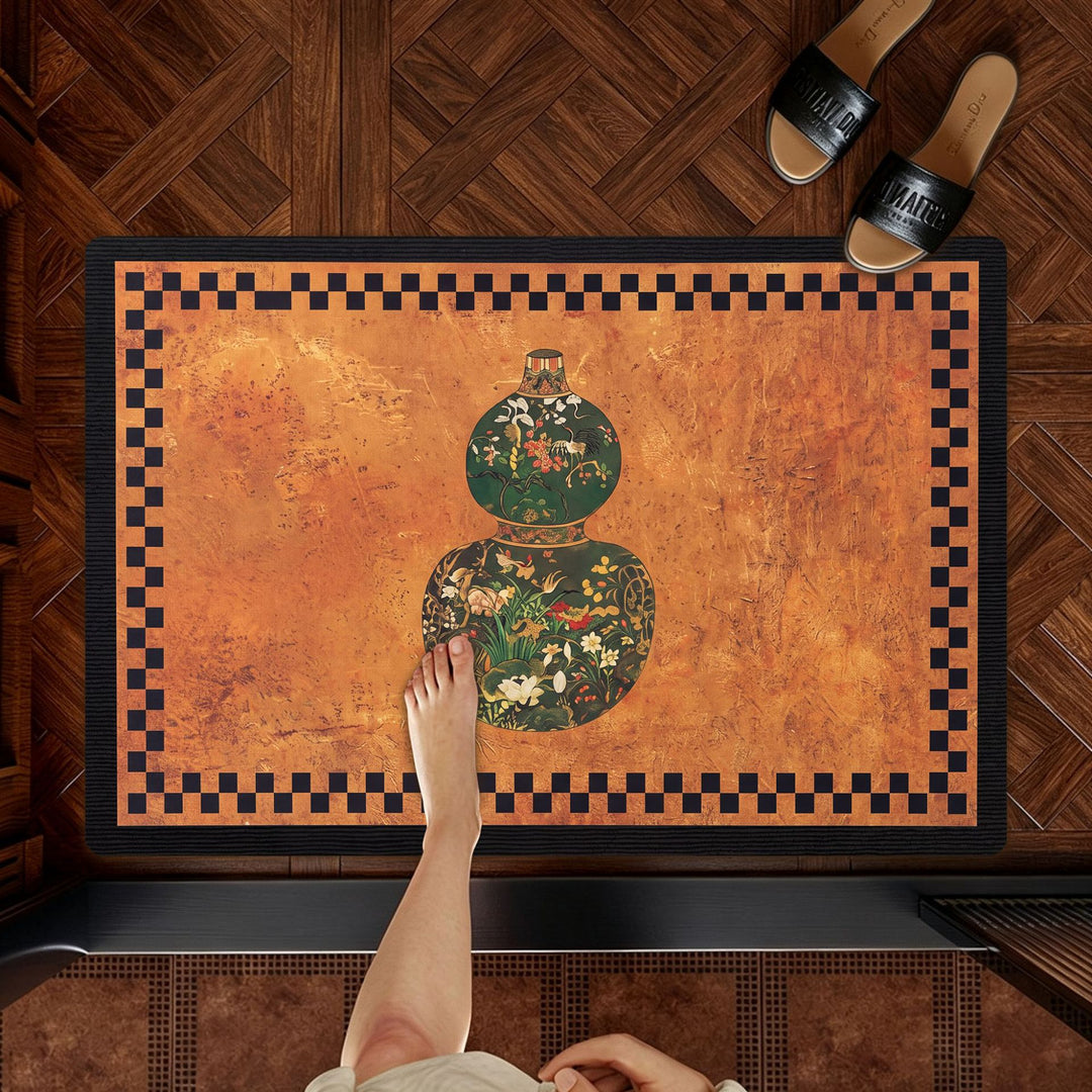 Artistic Elephant-Themed Welcome Mat Kalsten