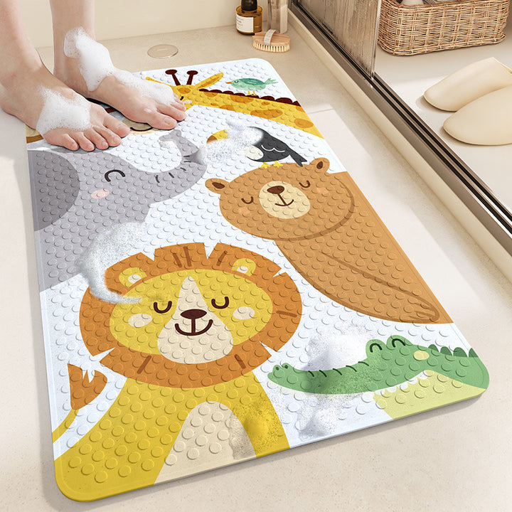 Cartoon-Themed Bath Mat Kalsten