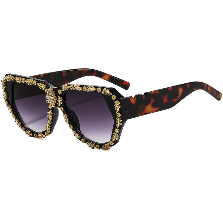 Women's fashionable sunglasses with opulent crystal frame Kalsten