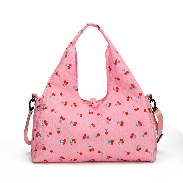 Floral Pattern Quilted Shoulder Bag Kalsten