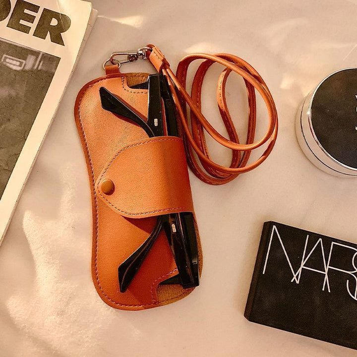 Leather Eyewear Case with Adjustable Strap Kalsten