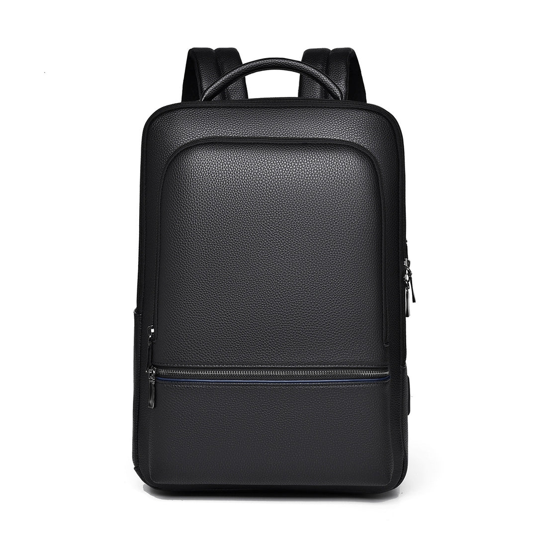 Professional Textured Leather Laptop Backpack kalsten