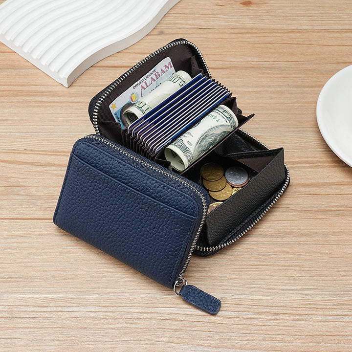 Minimalist Zippered Leather Wallet