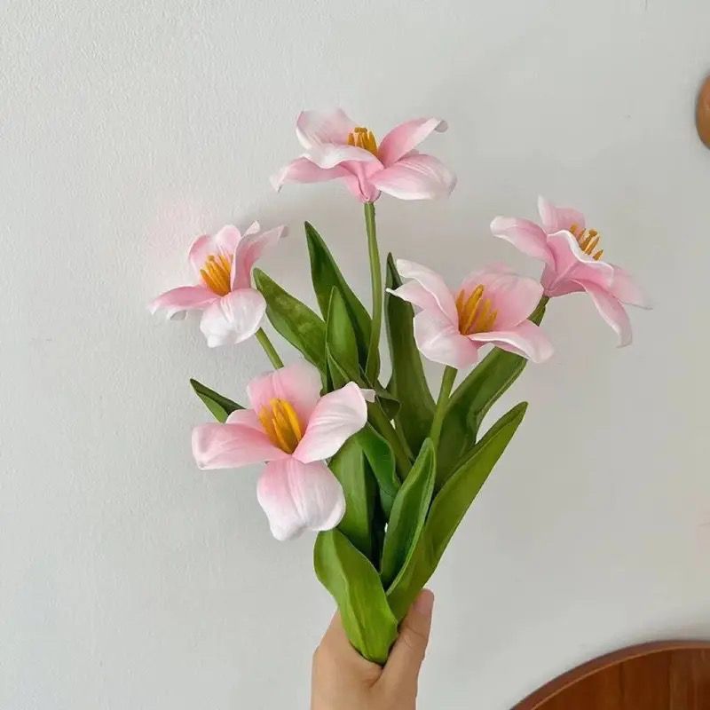 Elegant Faux Tulip Floral Arrangement