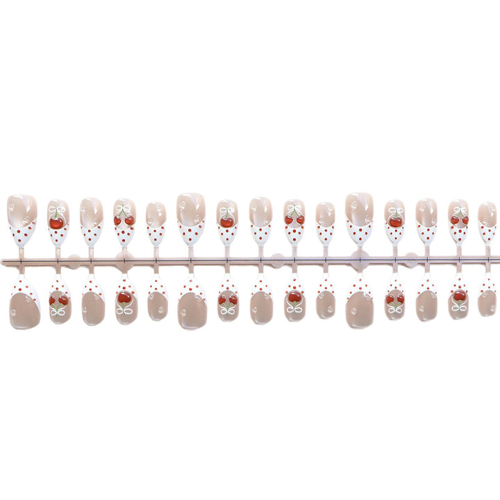 Charming Cherry-Themed Press-On Nail Set Kalsten