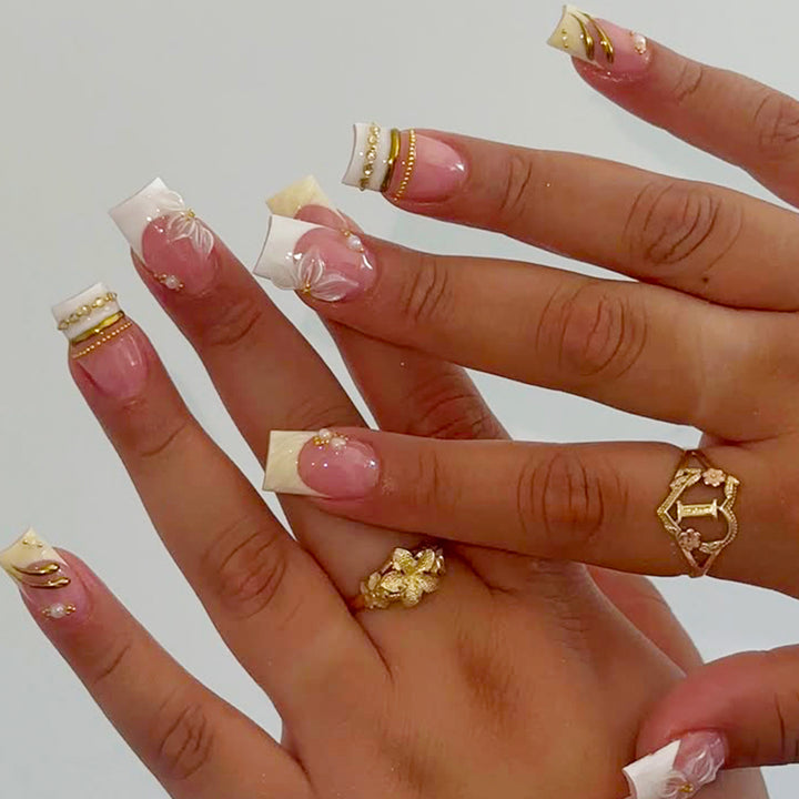 Floral Design Press-On Nails Kit Kalsten