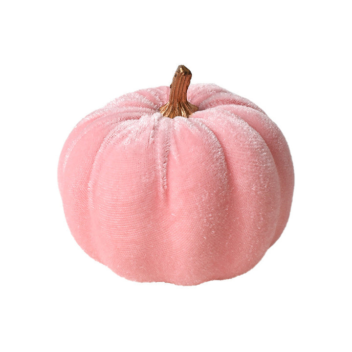 Samth Pumpkin Decoration Figure with Gold-colored Stem