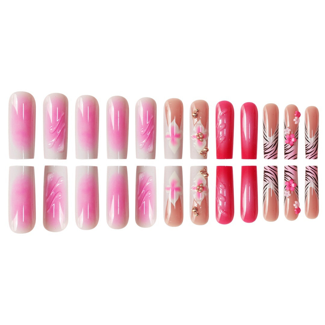 Floral 3D Nail Art Extensions Kalsten