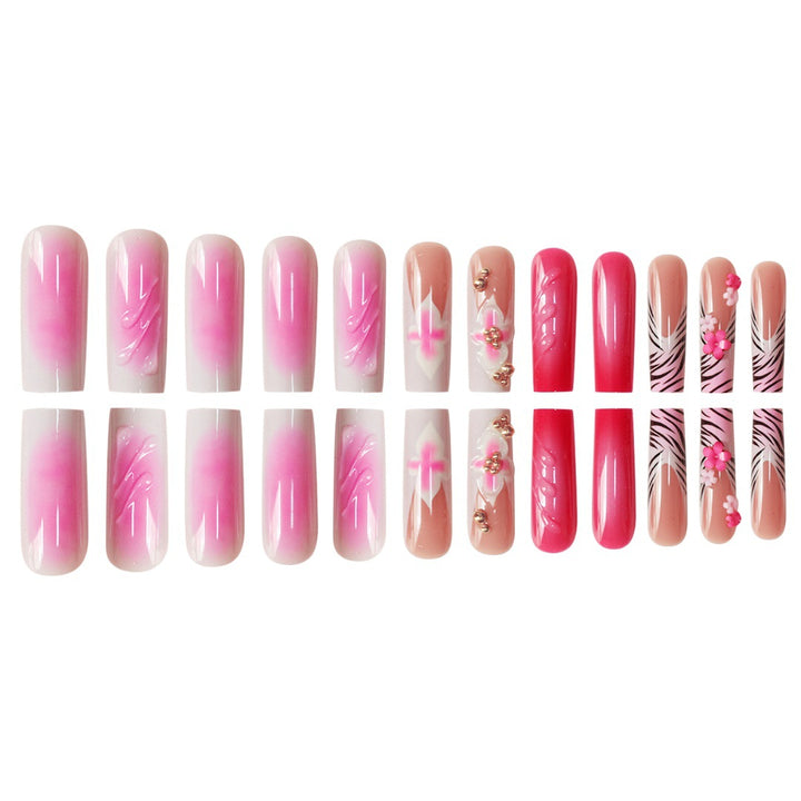Floral 3D Nail Art Extensions Kalsten