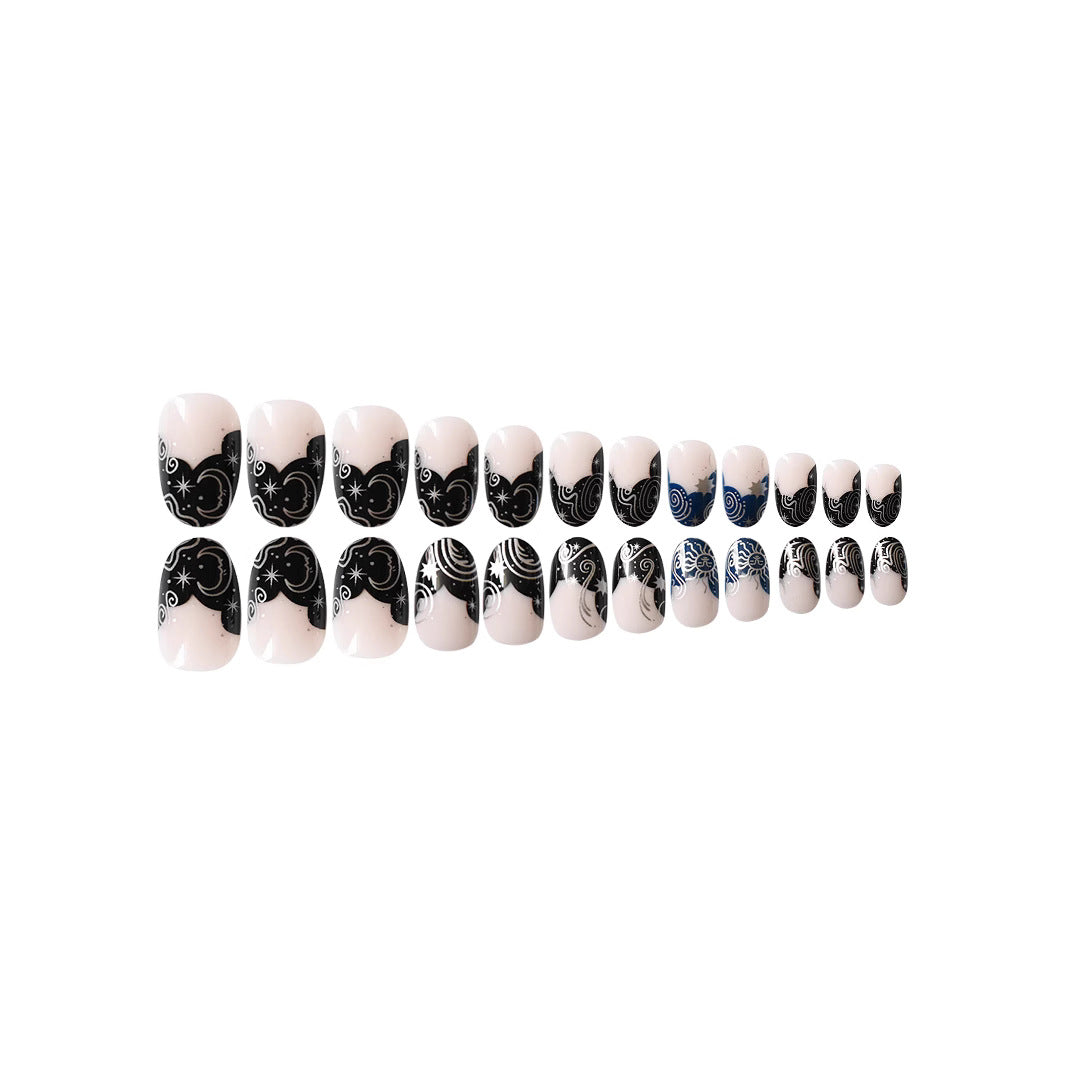 Artistic Floral Gel Press-On Nails Kalsten
