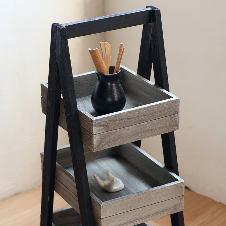 Three-door wooden shelf with modern design Kalsten