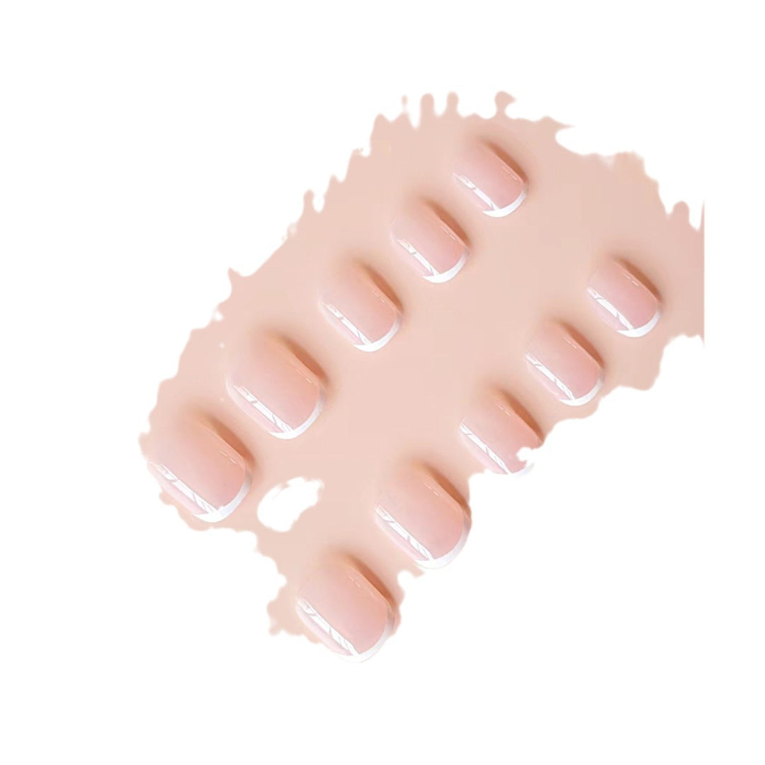 Artificial nails in modern French-style Kalsten