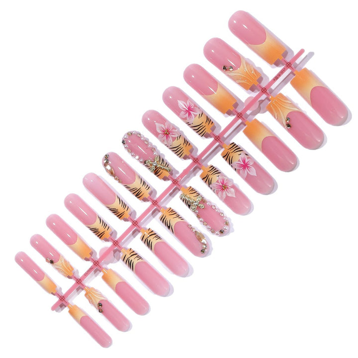 Exotic Floral Nail Art Enhancements Kalsten
