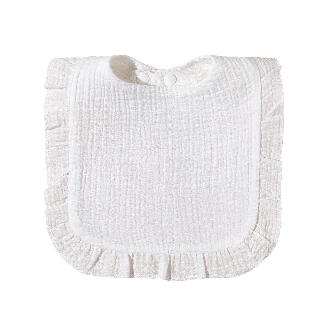 Soft Ruffled Muslin Baby Bib kalsten