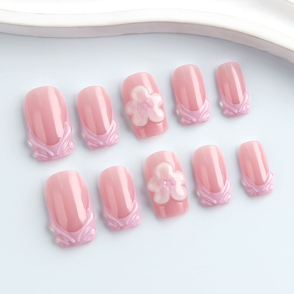Elegant Floral Luxury Press-On Nails Kalsten