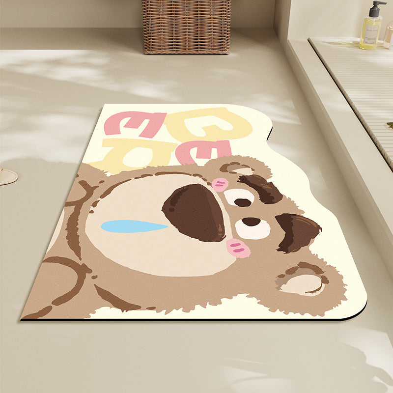 Playful Animal-Themed Bath Mat Kalsten