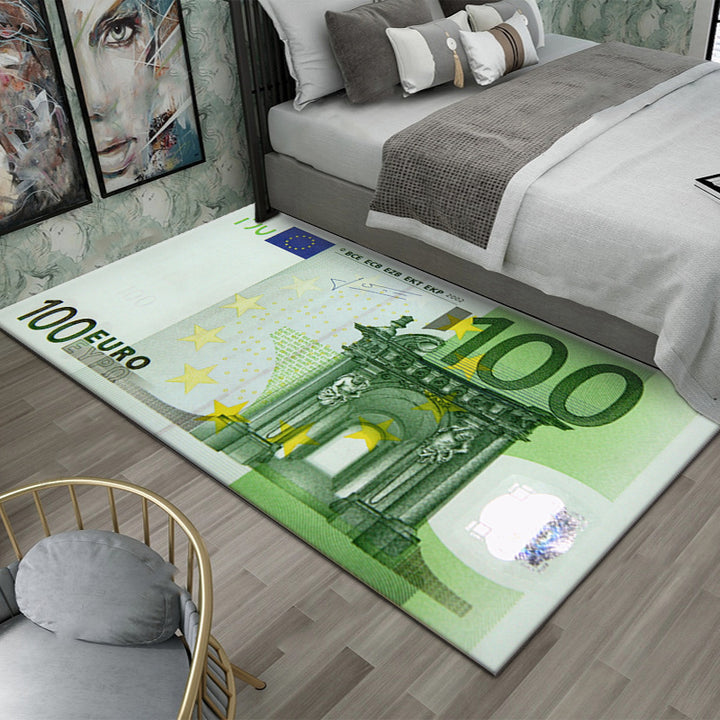 Dollar-Themed Decorative Area Rug