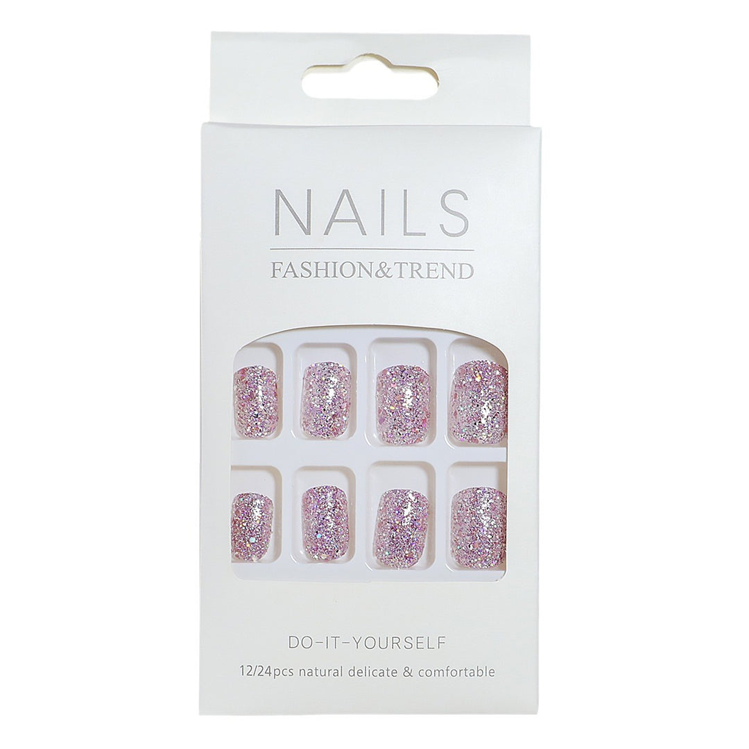 DIY Glitter Press-On Nails Kalsten