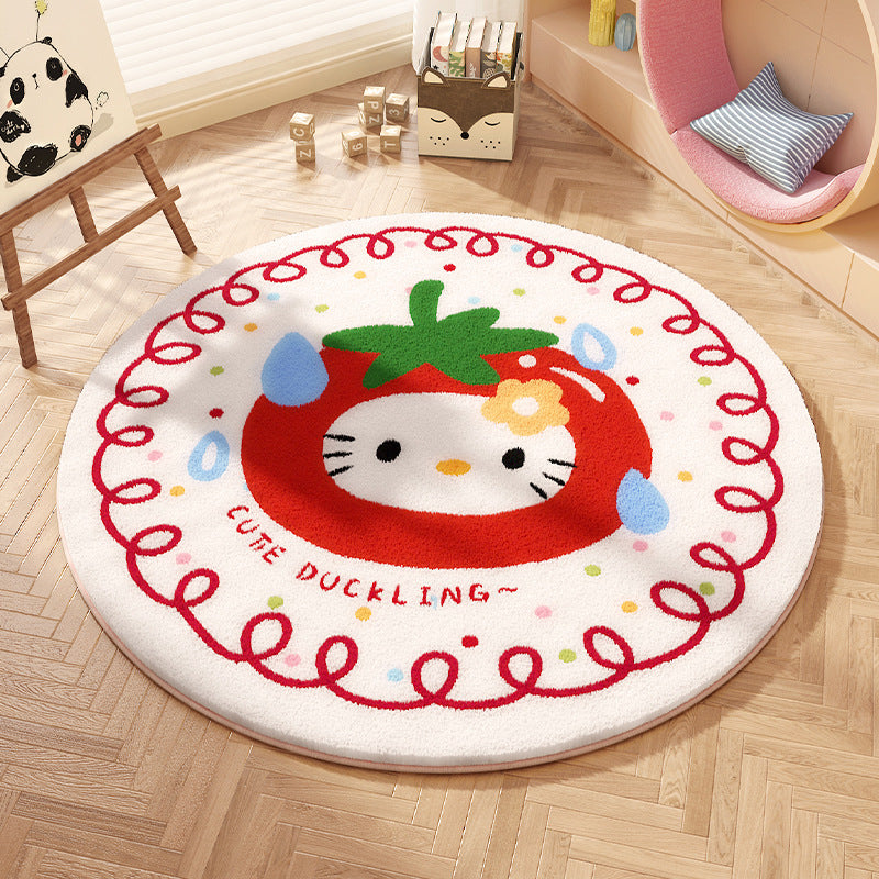 Cartoon Character Playful Area Rug