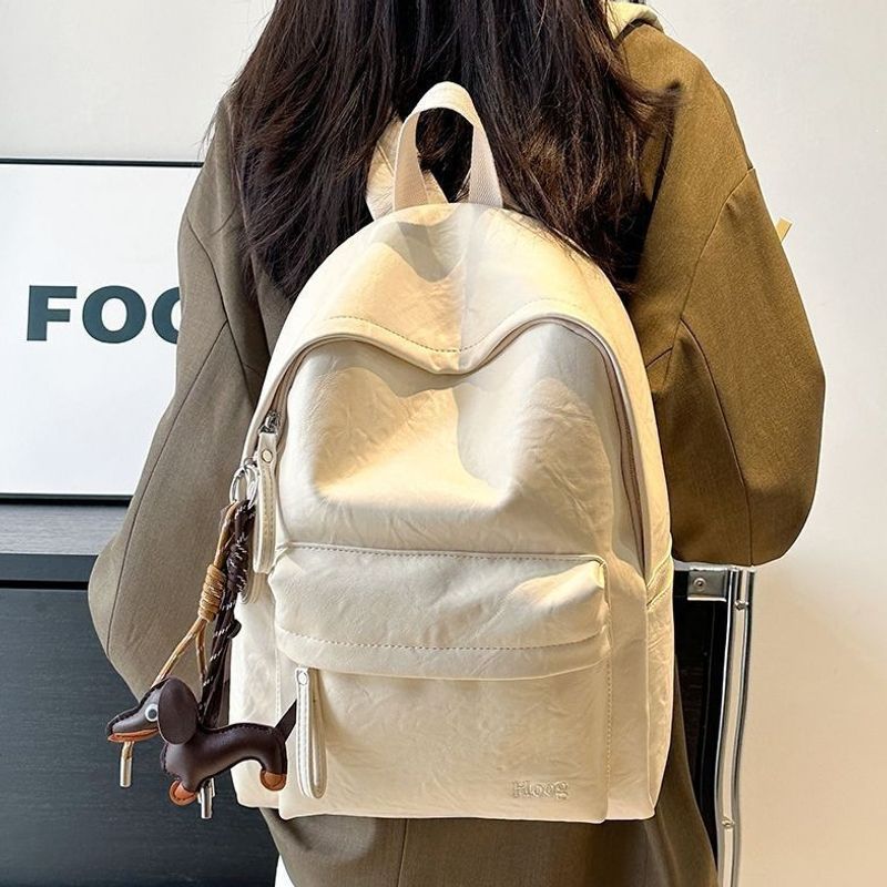 Casual Leather Backpack Kalsten