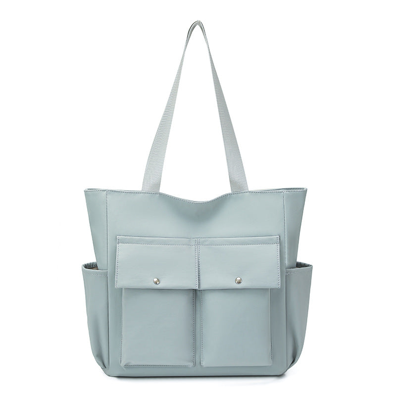 Spacious Dual-Pocket Tote Bag Kalsten