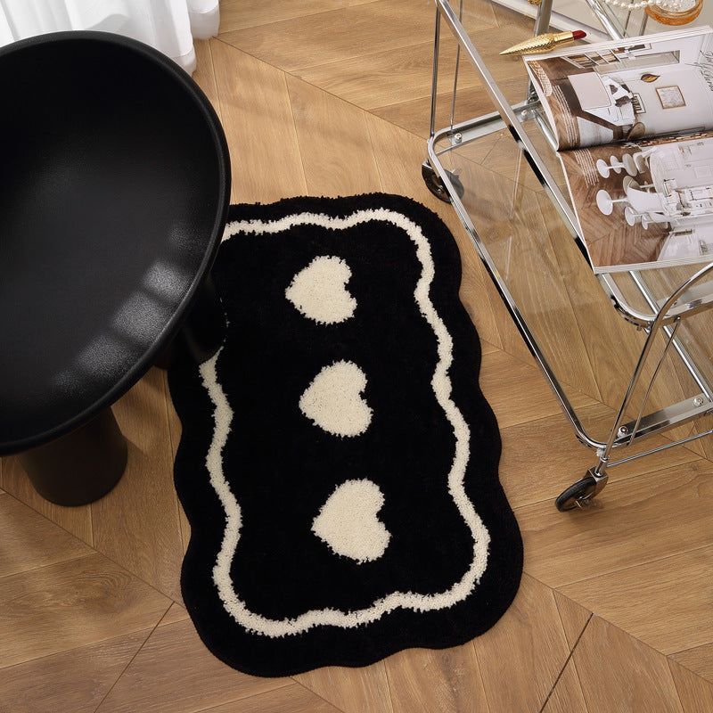 Decorative Heart-Shaped Rug