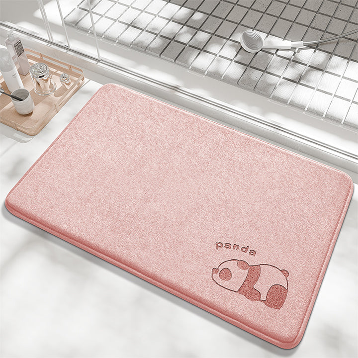 Playful Bunny Design Bath Mat Kalsten