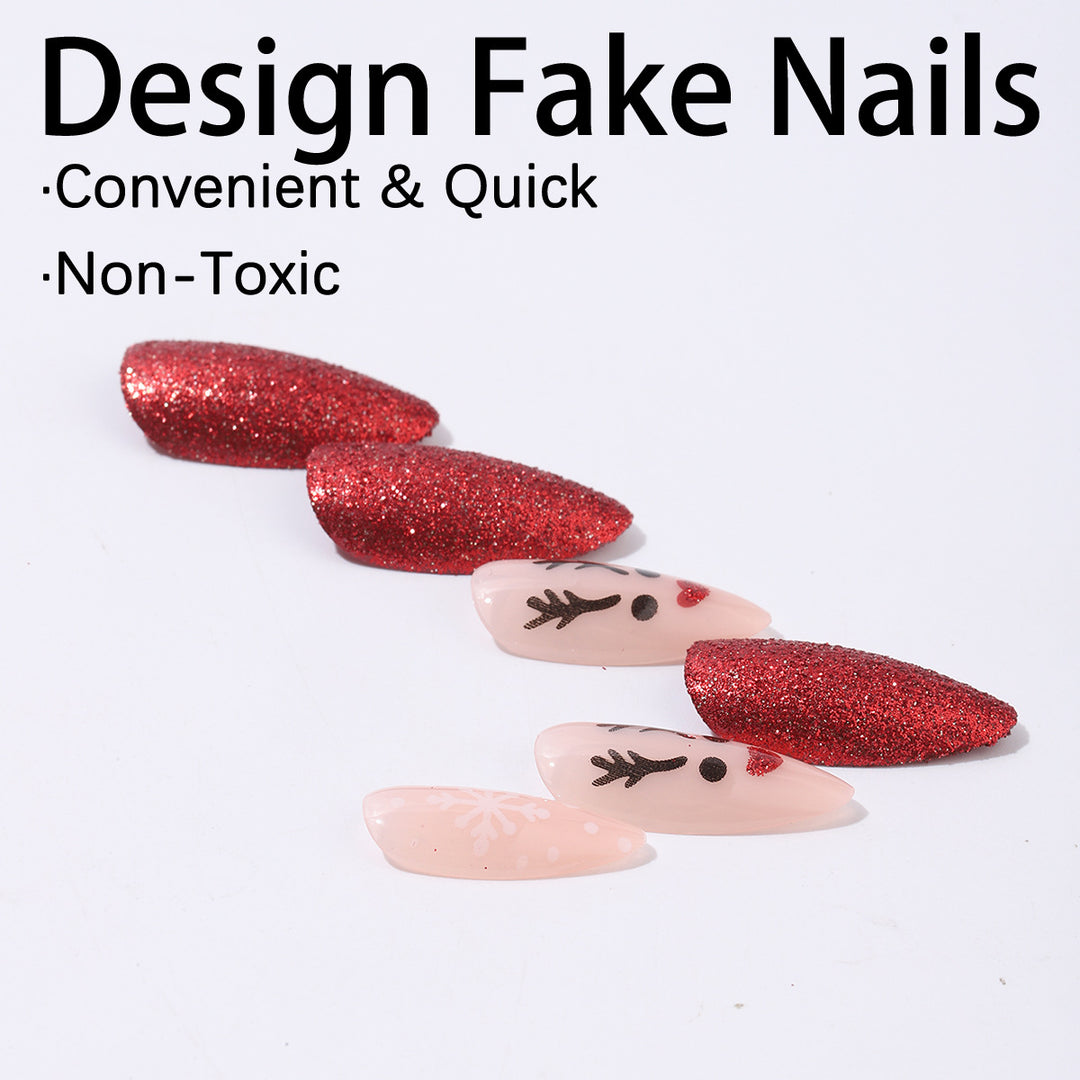 Creative Nail Art Kit with Sparkling Glitter and Festive Designs Kalsten