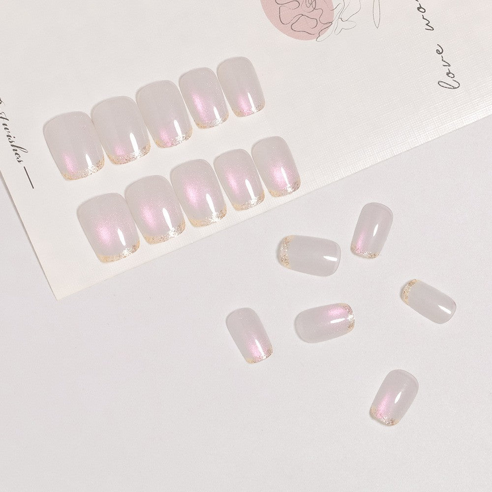 Glitter Accent Press-On Nail Set Kalsten